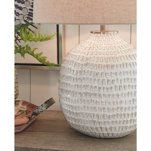 Salton 26.5" Beige Table Lamp
