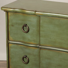 Load image into Gallery viewer, Green Sammi 34.63&#39;&#39; Tall 3 - Drawer Square Accent Chest
