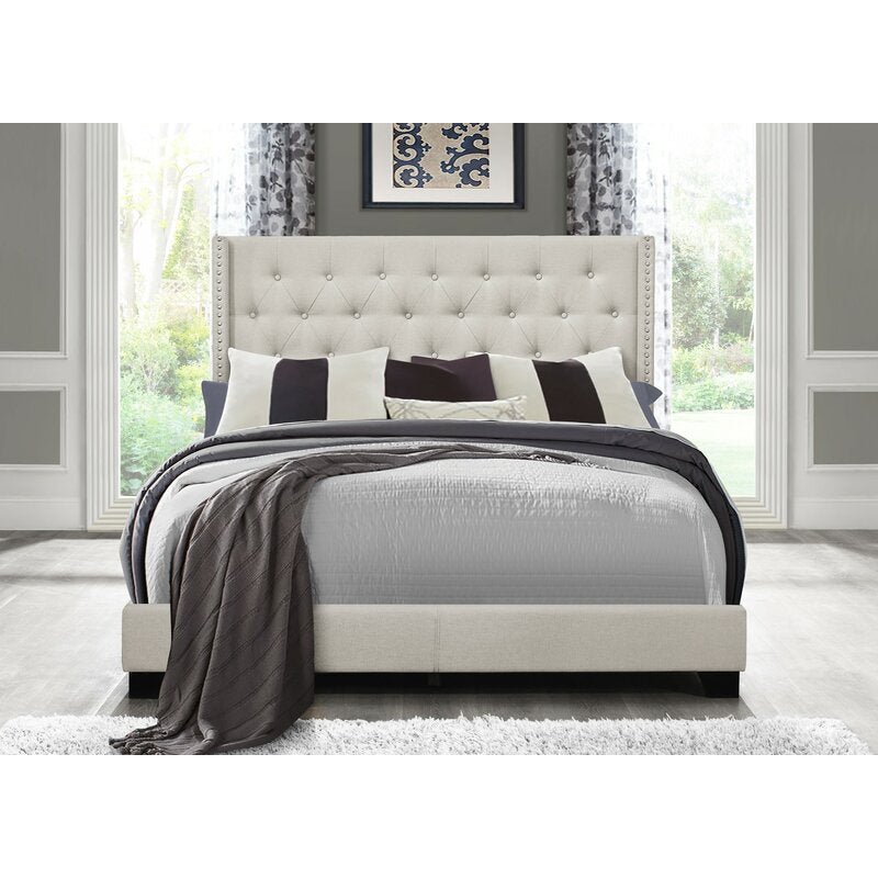 Sanders Upholstered Low Profile Standard Bed, king