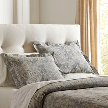 Load image into Gallery viewer, Full/Queen Duvet Cover + 2 Shams Sandrine Bedding Stone Duvet Cover Set SB2027
