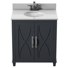 Load image into Gallery viewer, Sanjana 30&quot; Single Bathroom Vanity Set Metro Gray #2206HW - Out Of Box
