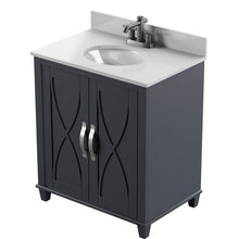 Load image into Gallery viewer, Sanjana 30&quot; Single Bathroom Vanity Set Metro Gray #2206HW - Out Of Box

