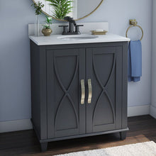 Load image into Gallery viewer, Sanjana 30&quot; Single Bathroom Vanity Set Metro Gray #2206HW - Out Of Box
