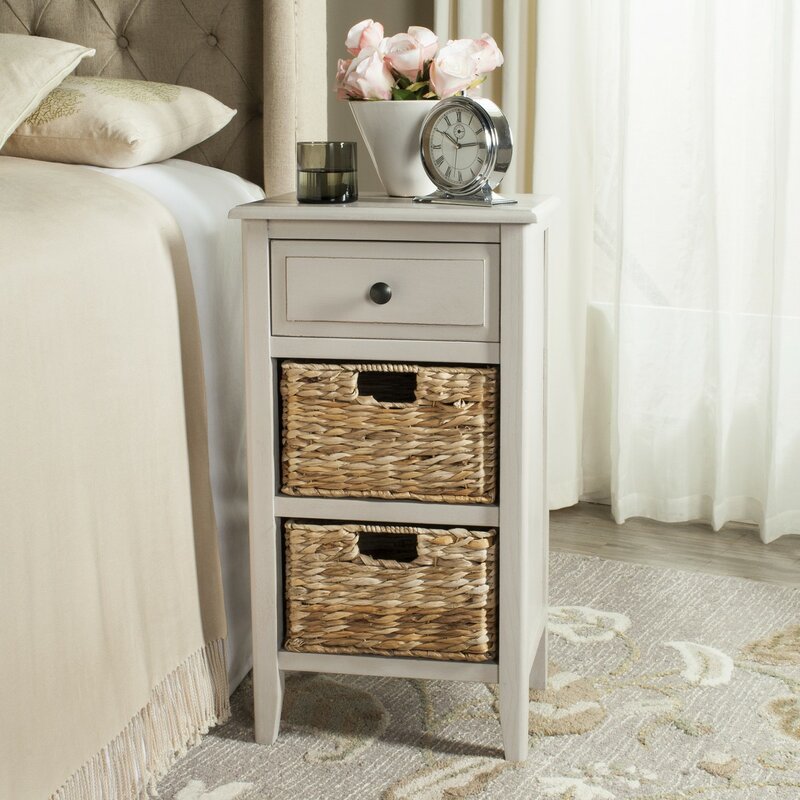 Santa Cruz Solid Wood End Table Storage 2354CDR