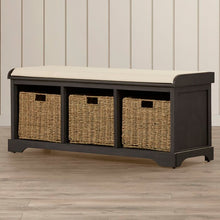 Load image into Gallery viewer, Santa Cruz Upholstered Cubby Storage Bench #AD135
