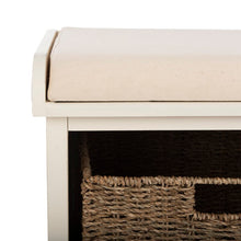 Load image into Gallery viewer, Santa Cruz Upholstered Cubby Storage Bench
