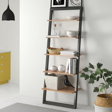 Load image into Gallery viewer, Santino 73.56&#39;&#39; H x 28&#39;&#39; W Ladder Bookcase MRM3263
