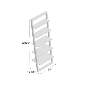 Santino 73.56'' H x 28'' W Ladder Bookcase MRM3263