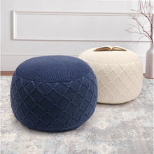 Load image into Gallery viewer, Santorini Upholstered Pouf

