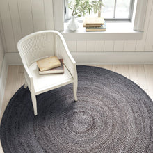 Load image into Gallery viewer, Sarina Handmade Braided Jute/Sisal Area Rug in Gray, Round 6&#39;
