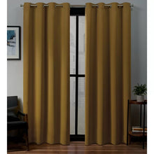 Load image into Gallery viewer, Sateen Solid Blackout Thermal Grommet Curtain Panels, 52&quot; x 84&quot; (Set of 2)
