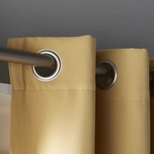 Load image into Gallery viewer, Sateen Solid Blackout Thermal Grommet Curtain Panels, 52&quot; x 84&quot; (Set of 2)

