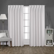 Load image into Gallery viewer, Sateen Solid Room Darkening Thermal Pinch Pleat Curtain Panels 52&quot; x 96&quot; (Set of 2)
