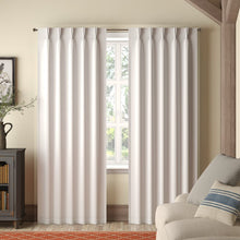 Load image into Gallery viewer, Sateen Solid Room Darkening Thermal Pinch Pleat Curtain Panels #ND1045
