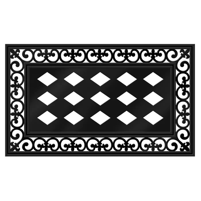 Satterwhite Scroll Tray 18 in. x 30 in. Outdoor Door Mat