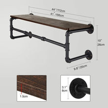 Load image into Gallery viewer, Saugeries 44&#39;&#39; Wall Mounted Clothes Rack
