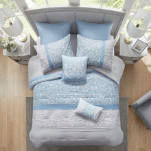 Load image into Gallery viewer, Sayers Traditional Embroidered Quilted 8 Piece Comforter Set, King
