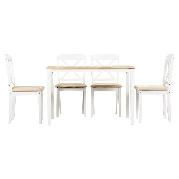 Scarlett 5 Piece Solid Wood Dining Set SB668 Salvage Co Fishers