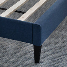 Load image into Gallery viewer, Cobalt Scarlett Full / Double Upholstered Low Profile Platform Bed MRM3834
