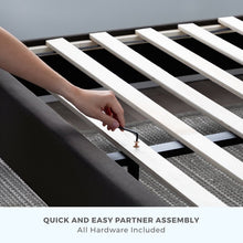 Load image into Gallery viewer, Pearl Scarlett Upholstered Low Profile Platform Bed MRM2806
