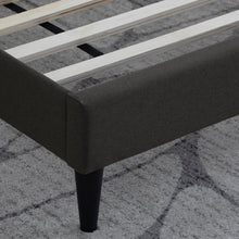 Load image into Gallery viewer, Queen Charcoal Scarlett Upholstered Low Profile Platform Bed MRM1803
