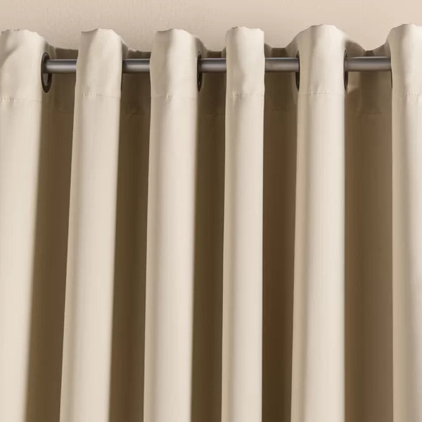Scarsdale Solid Blackout Thermal Grommet Single Curtain Panel 80