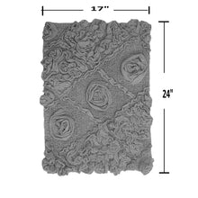Load image into Gallery viewer, 17&quot; W x 24&quot; L Gray Schoenberger Bath Rug
