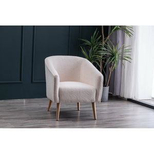 Schooley Faux Shearling Barrel Chair #AD305