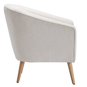Schooley Faux Shearling Barrel Chair #AD305