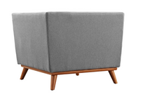 Load image into Gallery viewer, Engage Expectation Gray Polyester Sectional Corner Chair with Tapered Wood Legs (corner pc only) SB1730
