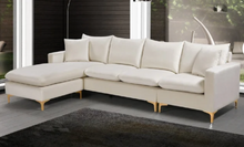 Load image into Gallery viewer, Adedapo 110&quot; Wide Velvet Reversible Sofa &amp; Chaise
