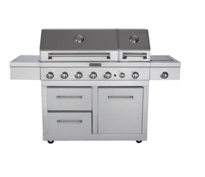 KitchenAid 6-Burner Dual Chamber Propane Gas Grill 5356RR