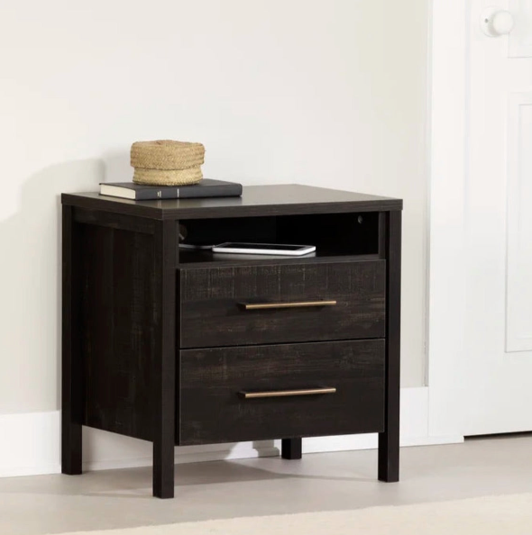 22.63'' Gravity 2 Drawer Nightstand