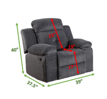 Load image into Gallery viewer, Phoenix Manual Recliner, Gray
