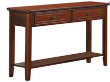 Load image into Gallery viewer, Cherry Brown 53in 2-Drawer Sofa Table (503MM)
