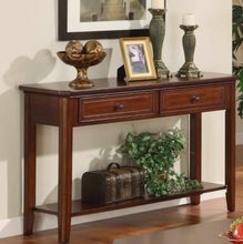 Load image into Gallery viewer, Cherry Brown 53in 2-Drawer Sofa Table (503MM)
