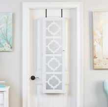 Load image into Gallery viewer, 47&quot; White Geometric Jewelry Armoire (505MM)
