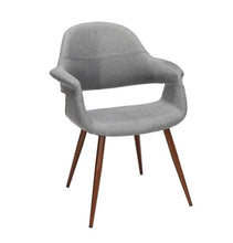Load image into Gallery viewer, 161 Collection Mid Century Modern 2 Pack Fabric Accent Chair with Arms, Dining Chairs, in Gray  1521CDR

