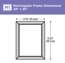 Load image into Gallery viewer, 28 in. x 36 in. (M1)  Rectangular Mirror Frame in Vintage Nickel MRM1431
