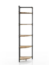 Load image into Gallery viewer, 63.75 in. Copper Metal 5-shelf Corner Bookcase MRM1855

