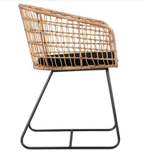 Load image into Gallery viewer, Grayham Rattan Lounge Chair Black
