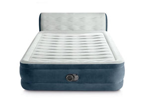 18" Pillow Top Air Mattress with Electric Pump and Headboard Queen Size