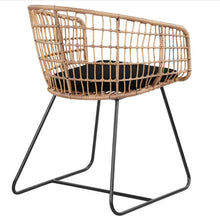 Load image into Gallery viewer, Grayham Rattan Lounge Chair Black
