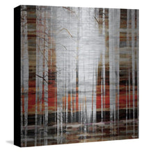 Load image into Gallery viewer, &quot;Sunlight Through the Trunks&quot; Painting Print on Metal, 32&quot;x32&quot;
