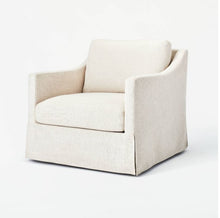 Load image into Gallery viewer, 32 x 32 x 36 Vivian Park Upholstered Swivel Chair Cream
