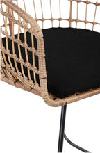 Load image into Gallery viewer, Grayham Rattan Lounge Chair Black
