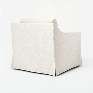 32 x 32 x 36 Vivian Park Upholstered Swivel Chair Cream