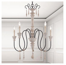 Load image into Gallery viewer, Savoy House Light Chandelier-Traditional Style with Country French and Farmhouse Inspirations-35 inches tall by 28.5 inches wide
