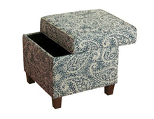 Load image into Gallery viewer, Cole Classics Square Storage Ottoman with Lift Off Top
