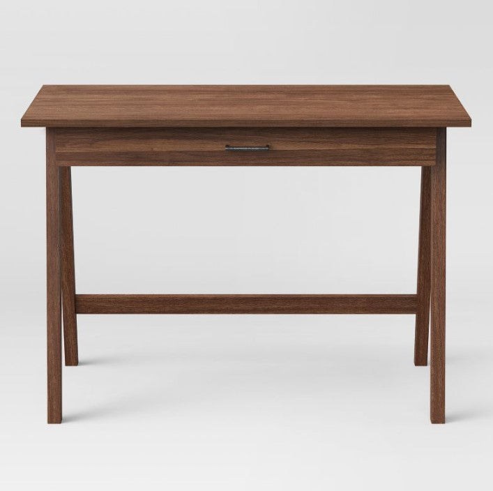 Paulo Wood Writing Desk with Drawer